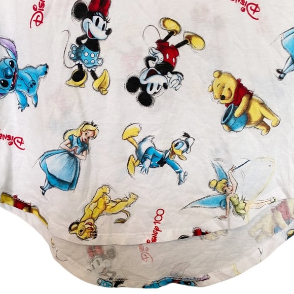 Disney Mickey and Friends Disney100 Short Sleeve Tee Animation Pooh Stitch Sz L - Picture 8 of 11
